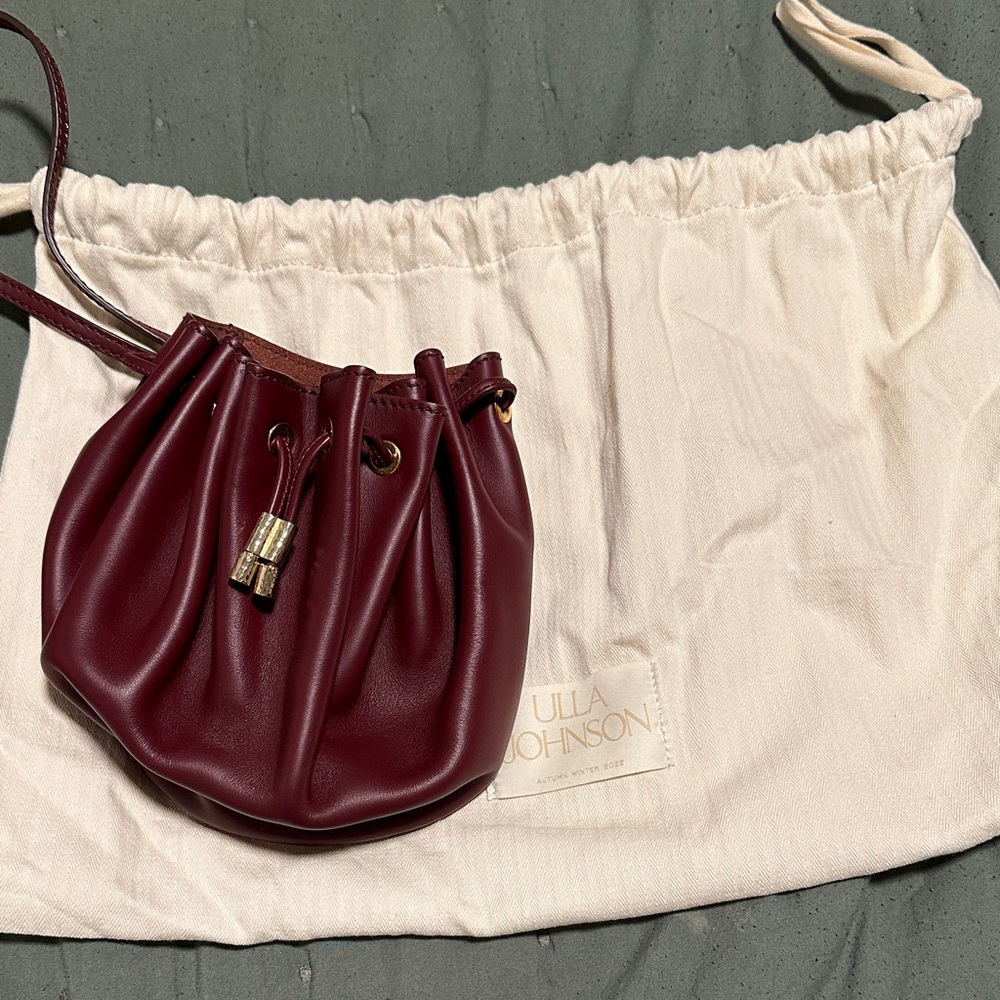 Ulla Johnson Mini Bag in Deep Burgundy